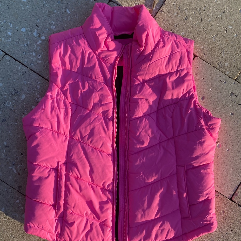 Pink Puffer Vest